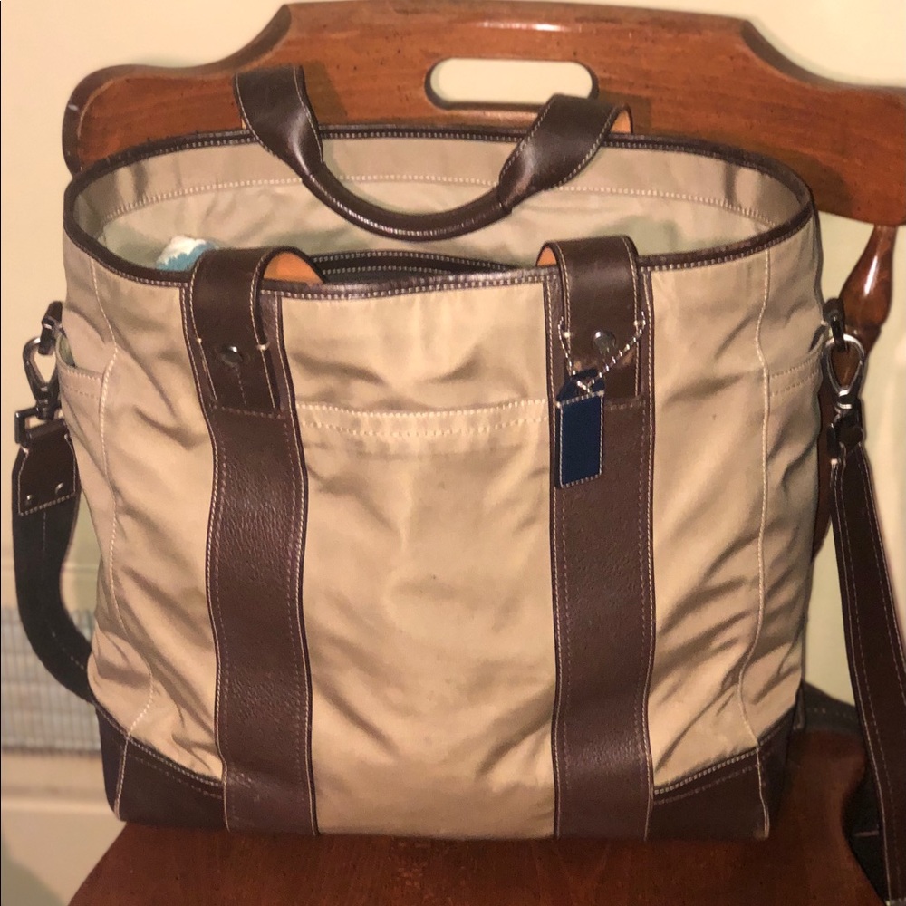 Coach nylon organizer tote